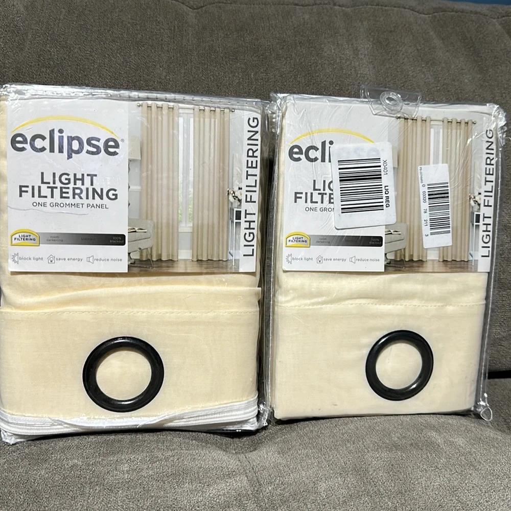 🥰🥰Eclipse Liberty Light-Filtering Grommet Top Curtain Panels🥰🥰